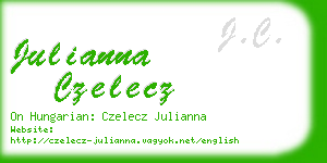julianna czelecz business card